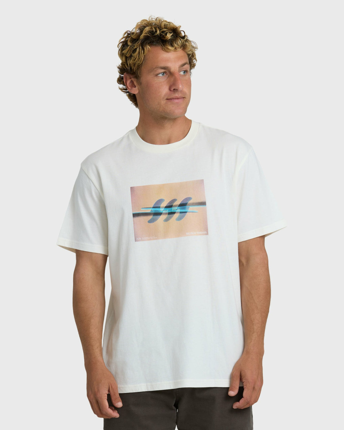Billabong Men's Subconscious Premium Short Sleeve T-Shirt - Off White
