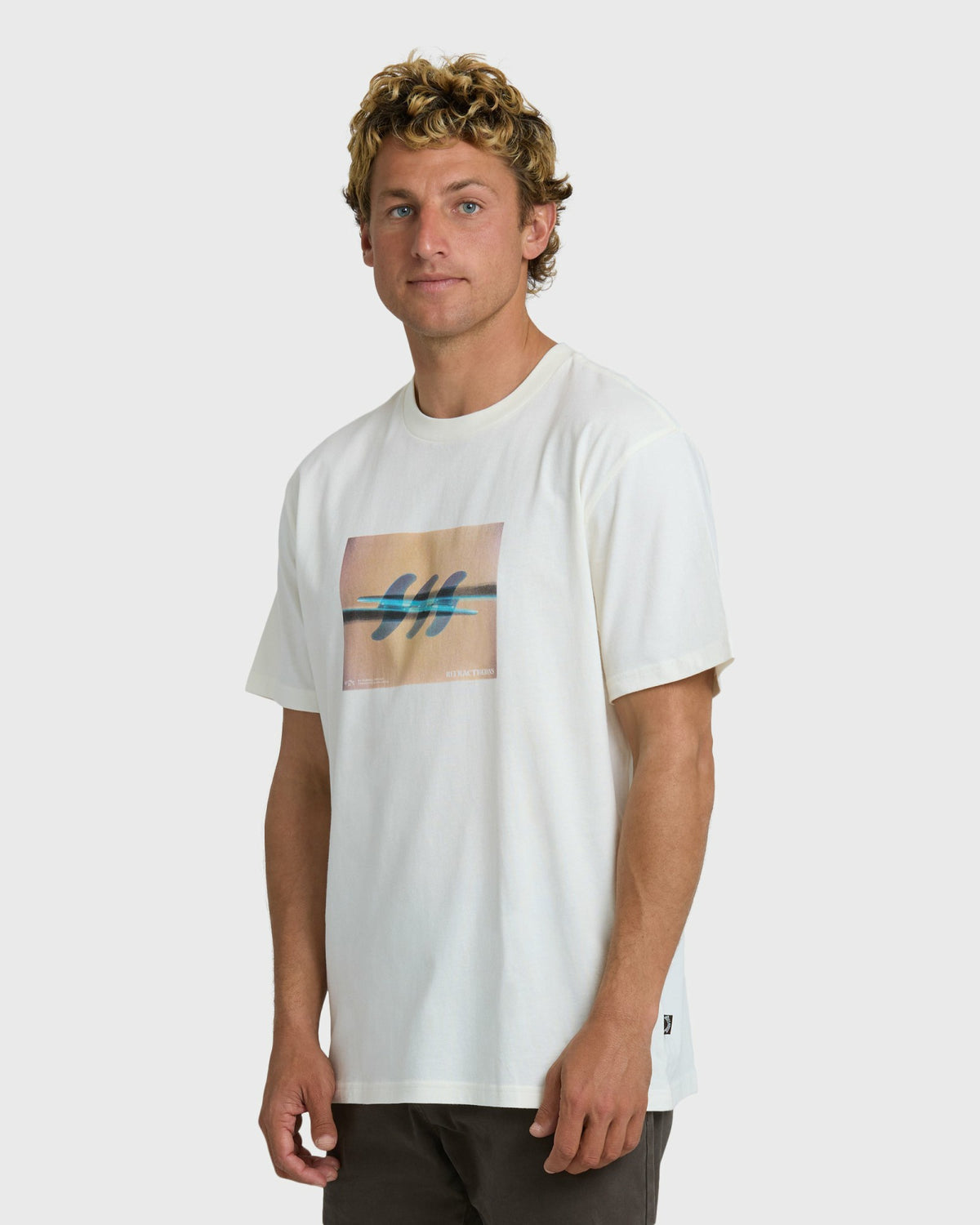 Billabong Men's Subconscious Premium Short Sleeve T-Shirt - Off White