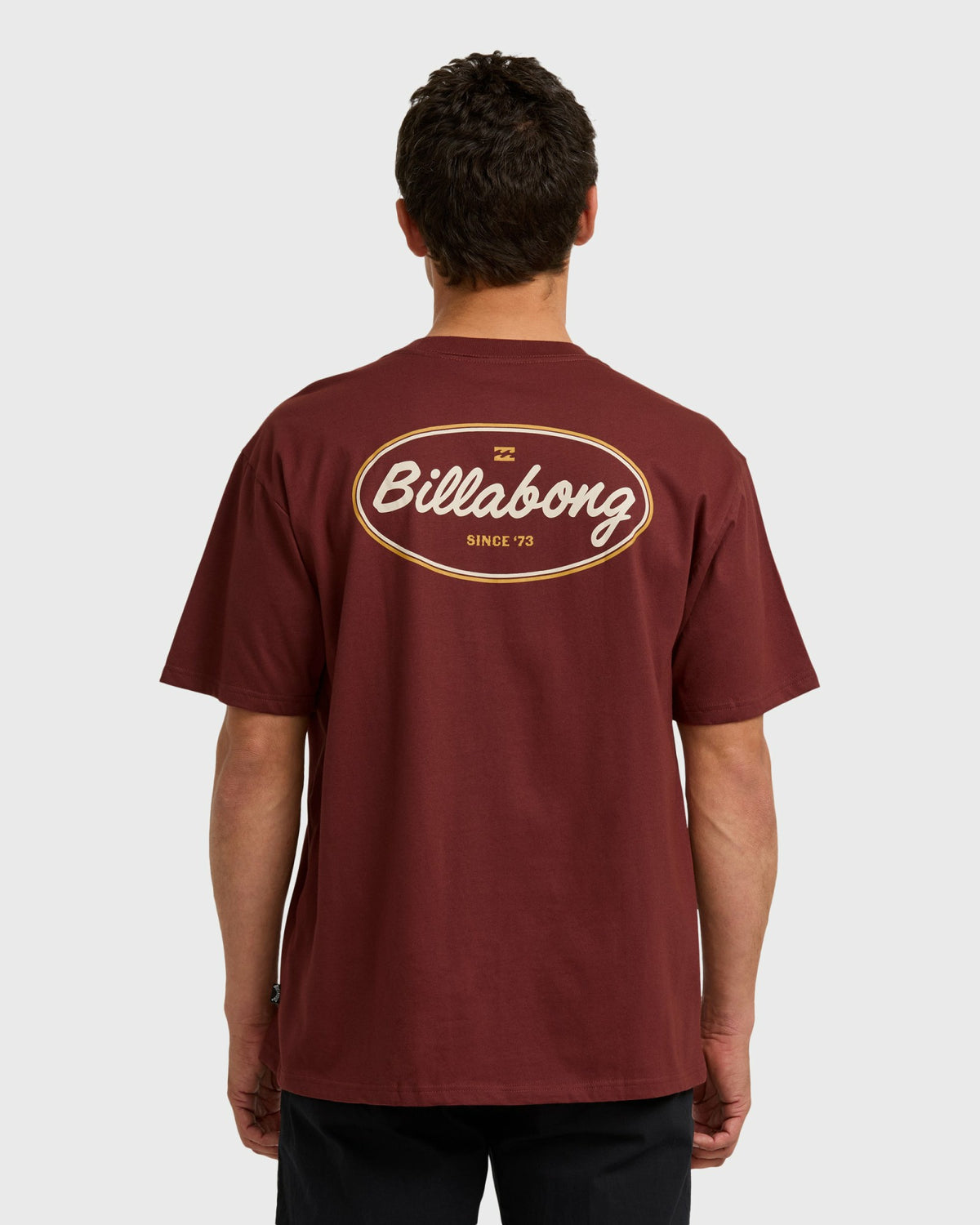 Billabong Men's Walled Regular Short Sleeve T-Shirt - Plum