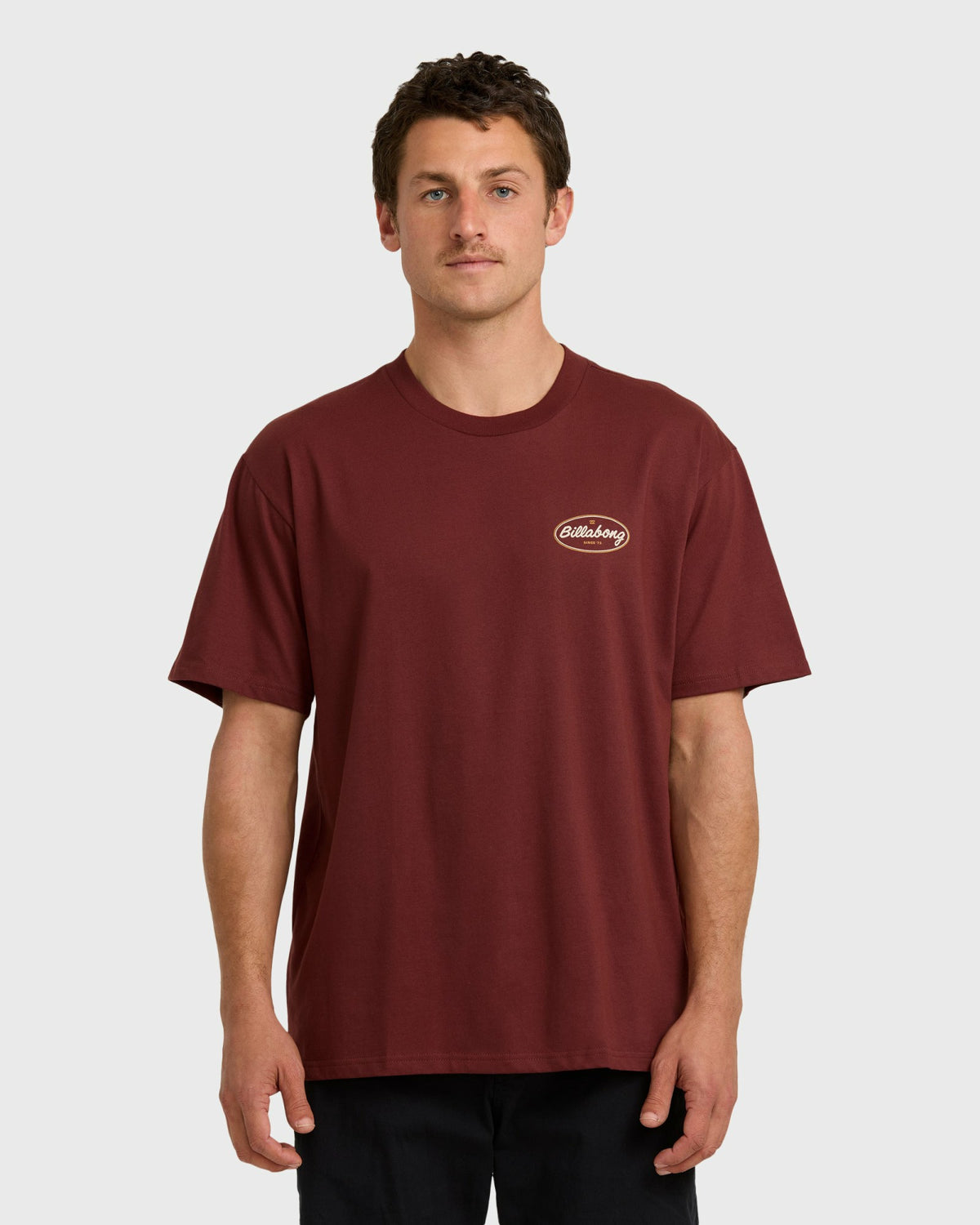 Billabong Men's Walled Regular Short Sleeve T-Shirt - Plum