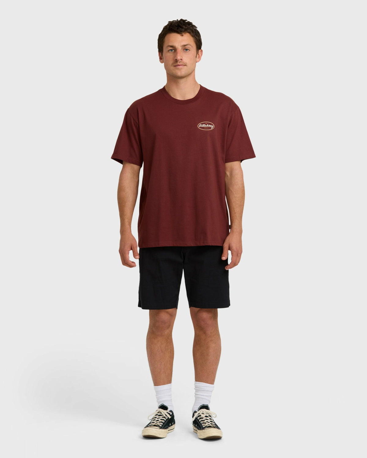 Billabong Men's Walled Regular Short Sleeve T-Shirt - Plum