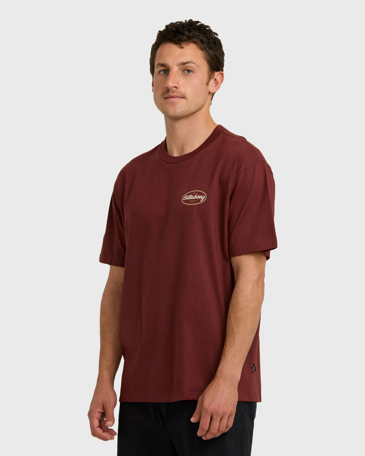 Billabong Men's Walled Regular Short Sleeve T-Shirt - Plum