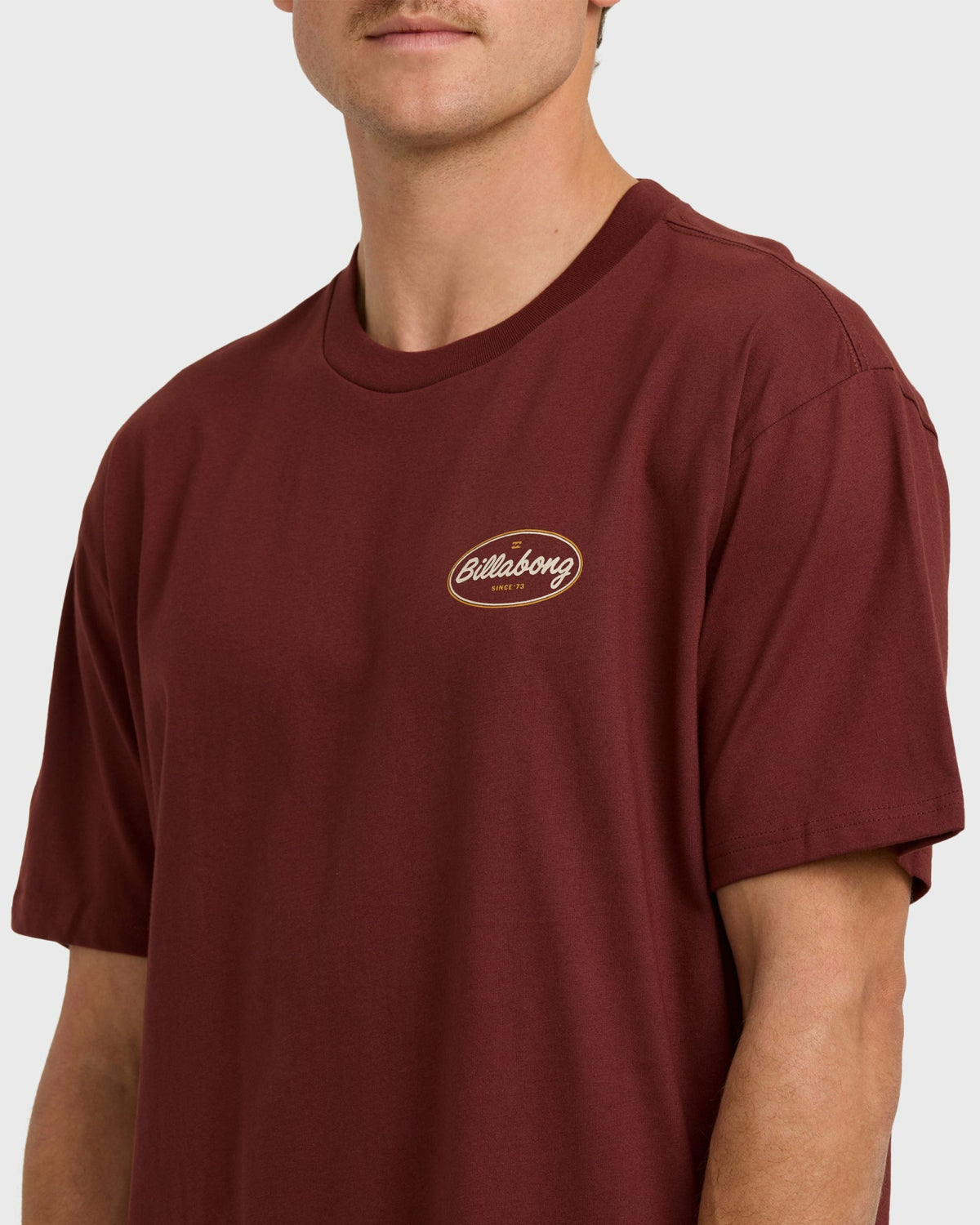 Billabong Men's Walled Regular Short Sleeve T-Shirt - Plum