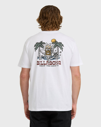 Billabong Men's Under The Sun Premium Short Sleeve T-Shirt - White