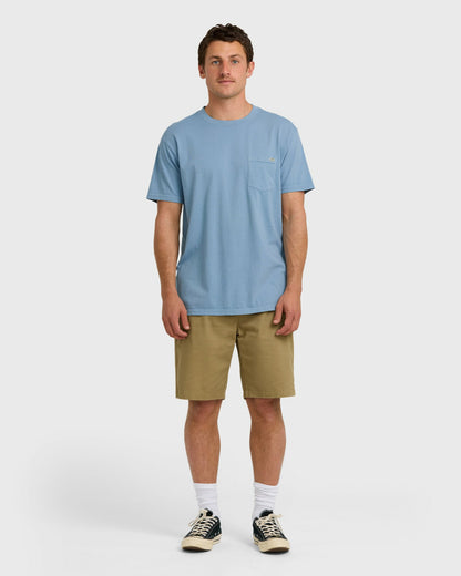 Billabong Men's Essential Premium Wave Wash T-Shirt - Denim