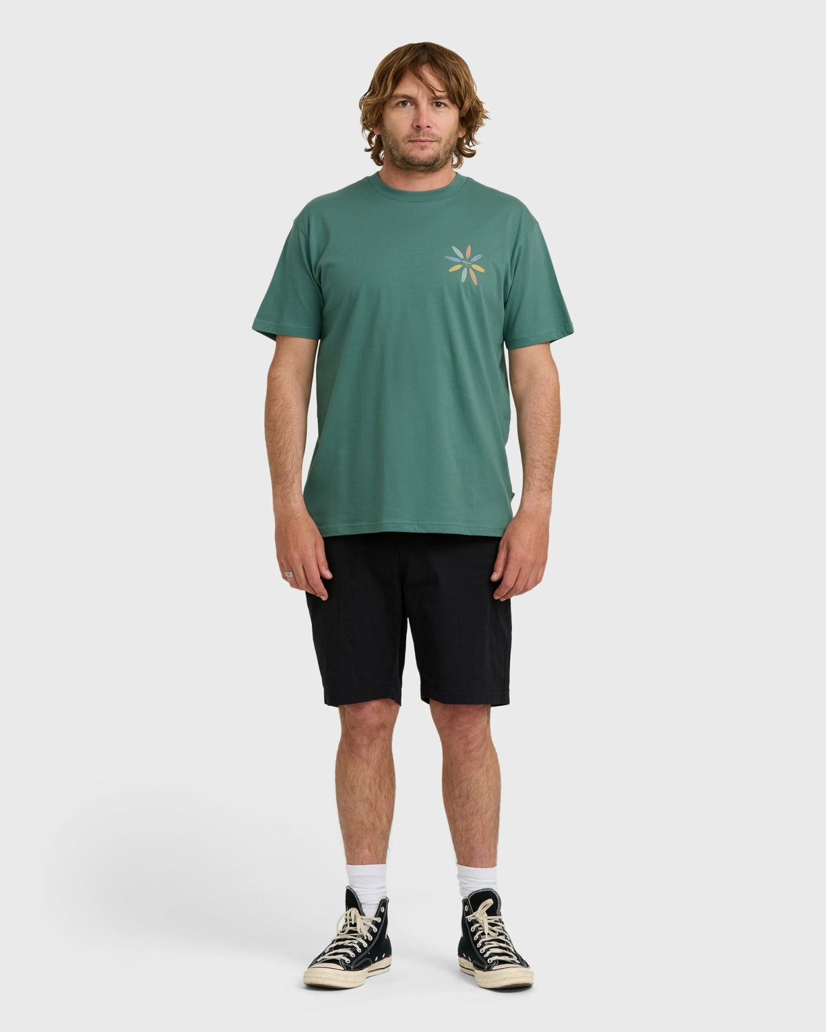 Billabong Men's Quiver Premium Short Sleeve T-Shirt - Sage Green