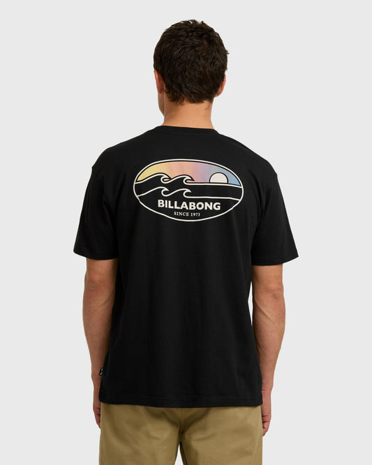 Billabong Men's Runner Premium Short Sleeve T-Shirt - Black