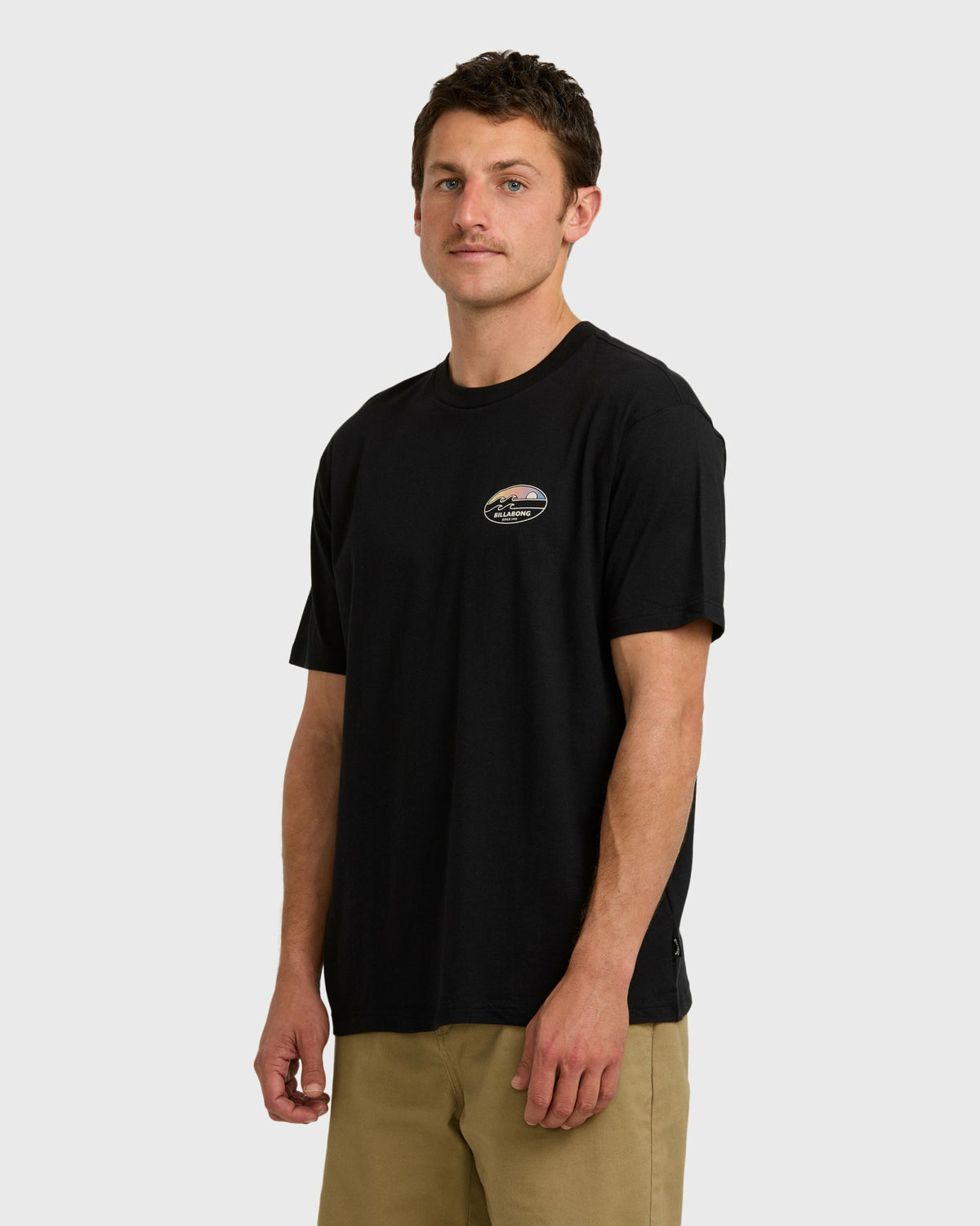 Billabong Men's Runner Premium Short Sleeve T-Shirt - Black