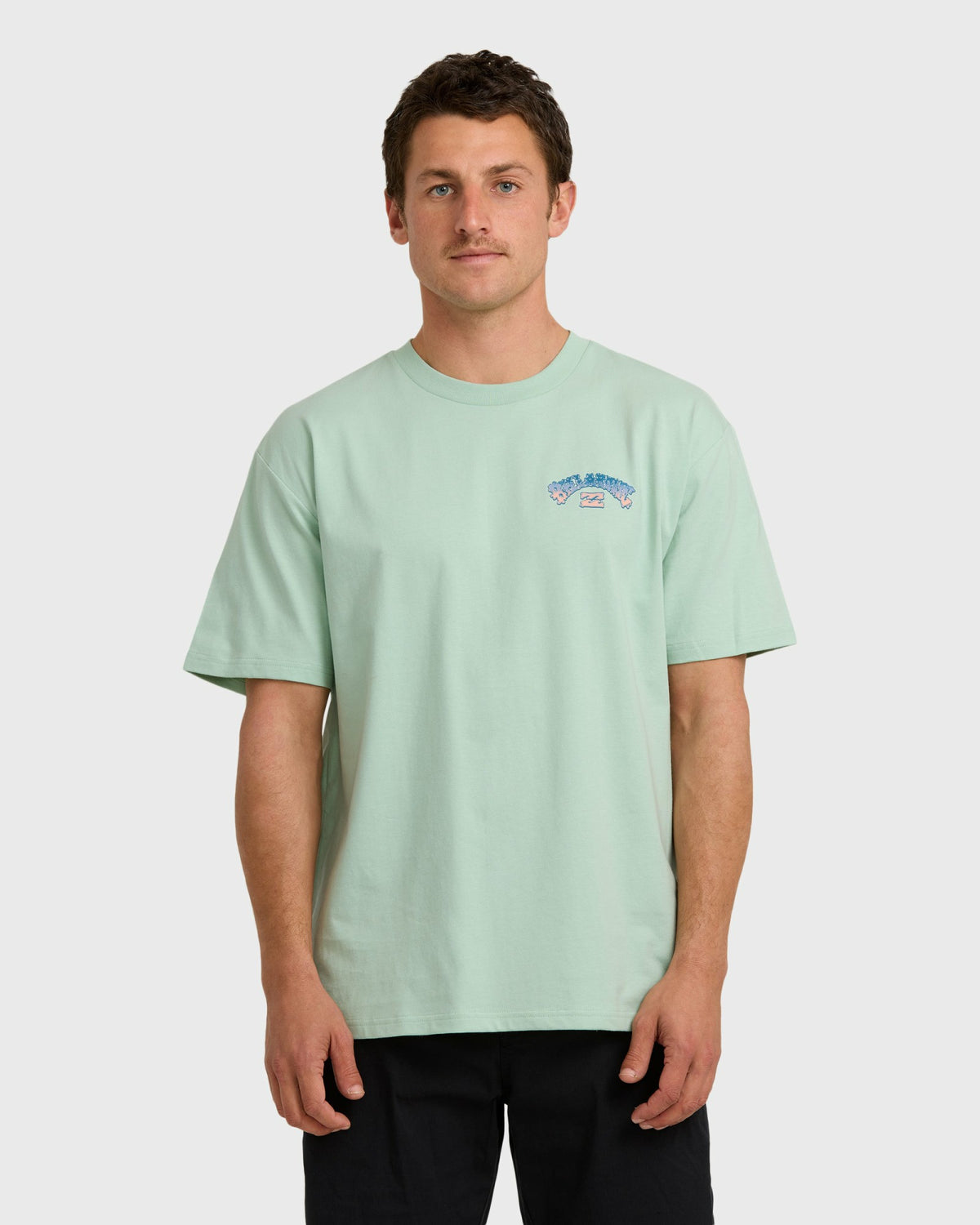 Billabong Men's Wax Arch Regular Short Sleeve T-Shirt - Seafoam