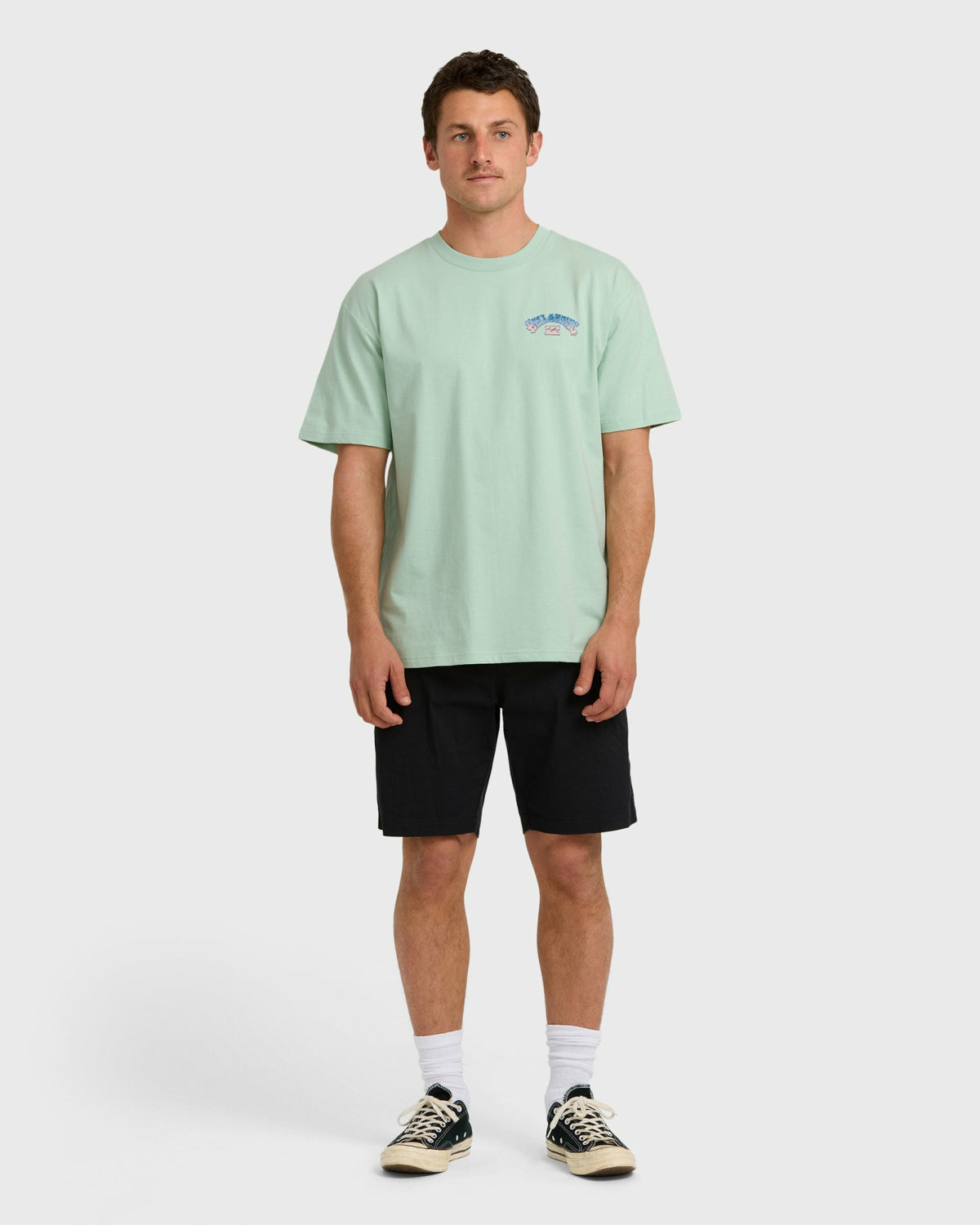 Billabong Men's Wax Arch Regular Short Sleeve T-Shirt - Seafoam