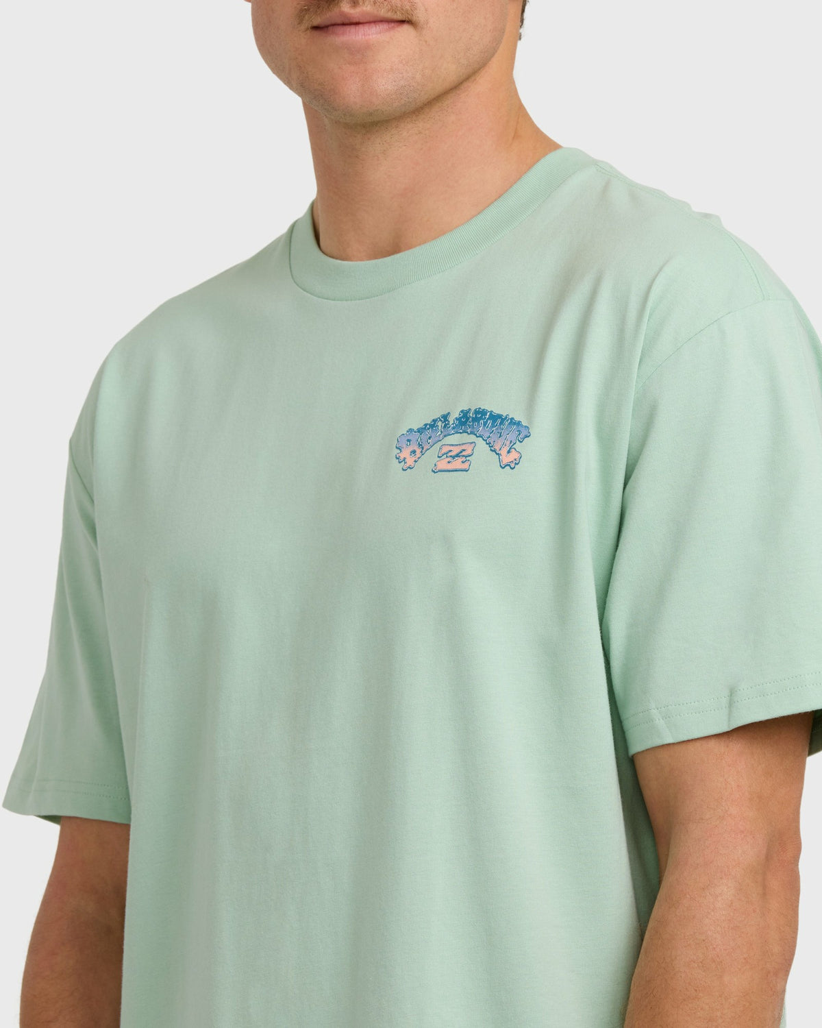 Billabong Men's Wax Arch Regular Short Sleeve T-Shirt - Seafoam