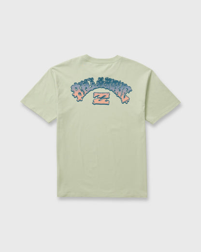 Billabong Men's Wax Arch Regular Short Sleeve T-Shirt - Seafoam