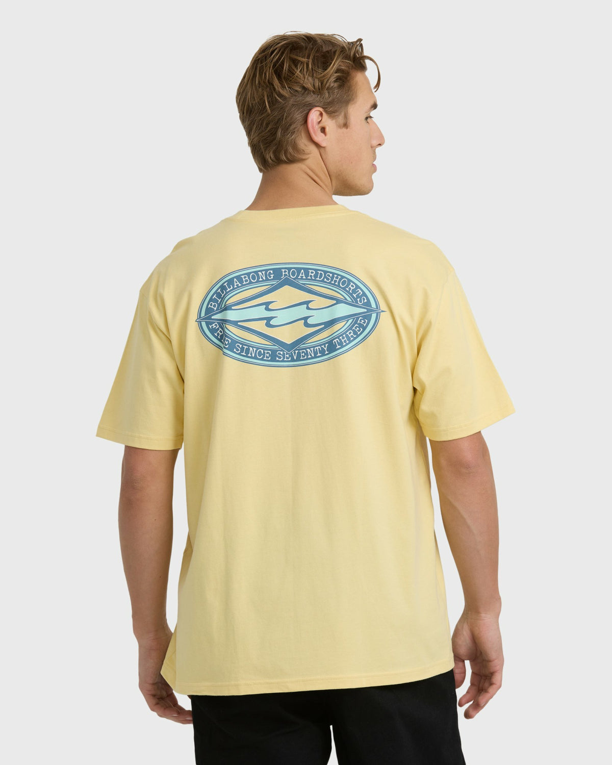 Billabong Men's Rotor Diamond Regular Short Sleeve T-Shirt - Golden Yellow