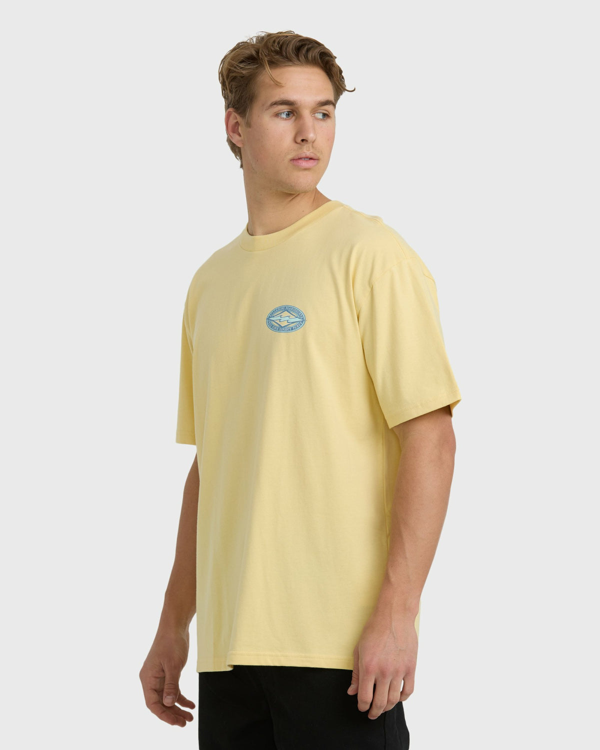 Billabong Men's Rotor Diamond Regular Short Sleeve T-Shirt - Golden Yellow