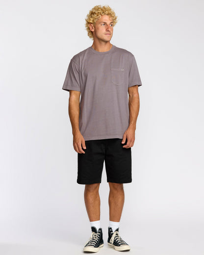 Billabong Men's Essential Premium Wave Wash T-Shirt - Grey Violet