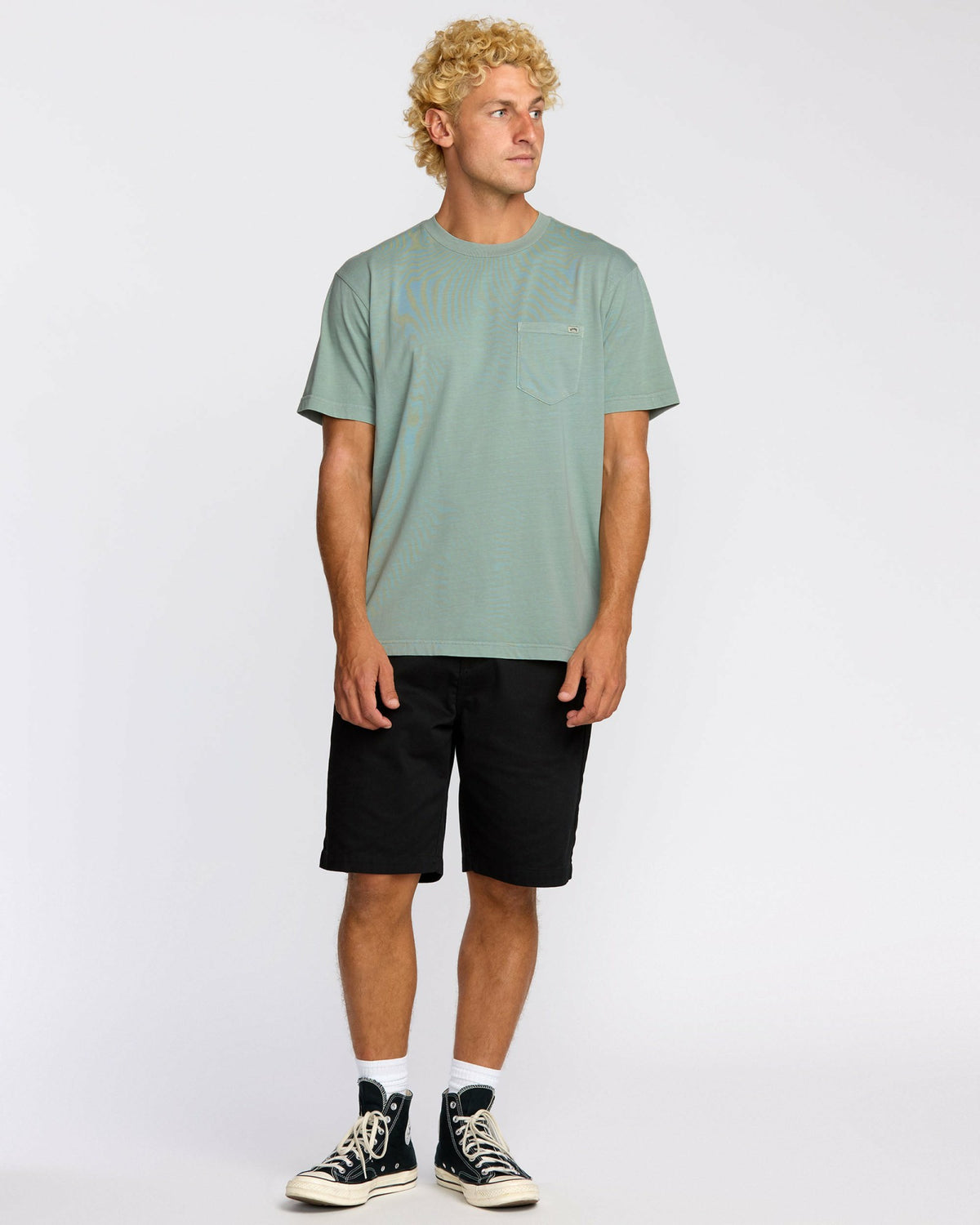 Billabong Men's Essential Premium Wave Wash T-Shirt - Mineral Blue
