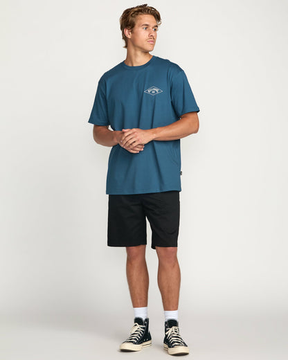 Billabong Men's Diamond Arch Premium Tee - Deep Blue