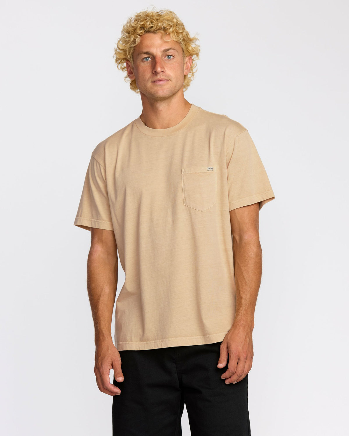 Billabong Men's Essential Premium Wave Wash T-Shirt - Light Khaki