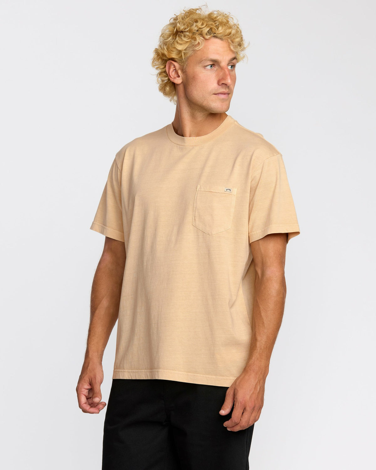 Billabong Men's Essential Premium Wave Wash T-Shirt - Light Khaki