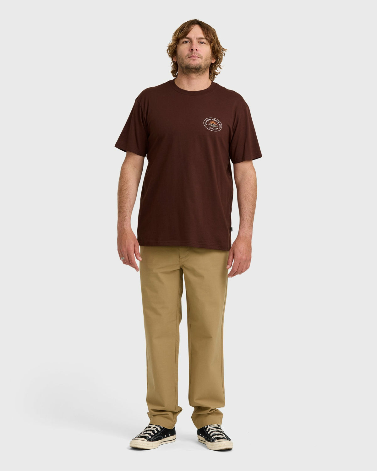 Billabong Men's A\/Div Sierras Short Sleeve T-Shirt - Wine