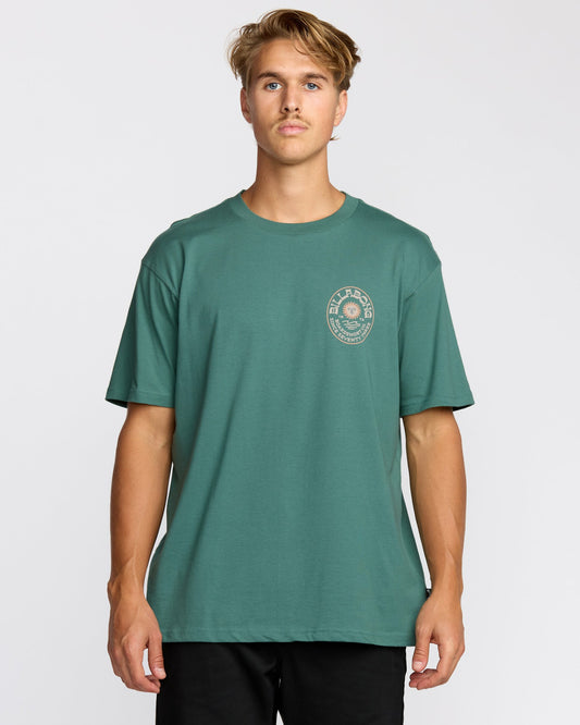 Billabong Men's Sunny Days Premium Short Sleeve T-Shirt - Sage Green