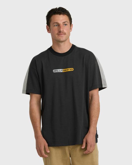 Billabong Men's Spec Iconic Short Sleeve T-Shirt - Off Black