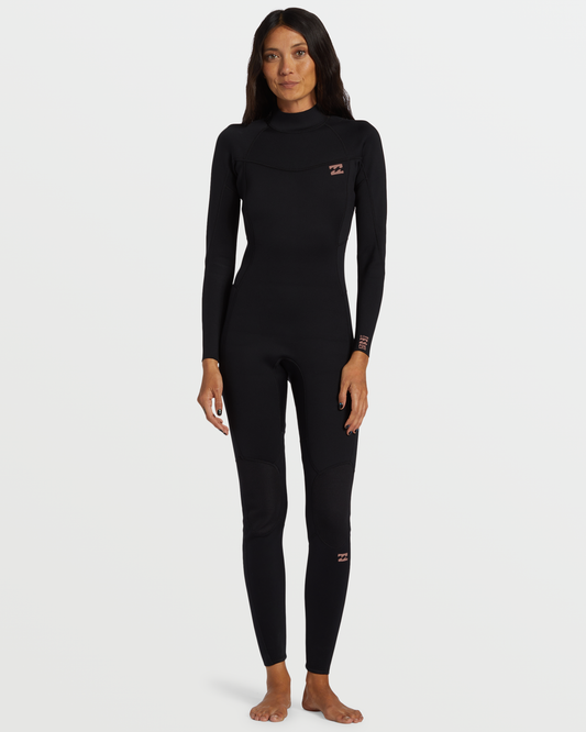 Billabong Women's 3\/2mm Foil GBS Back Zip Wetsuit - Black