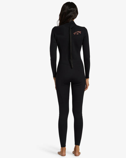 Billabong Women's 3\/2mm Foil GBS Back Zip Wetsuit - Black