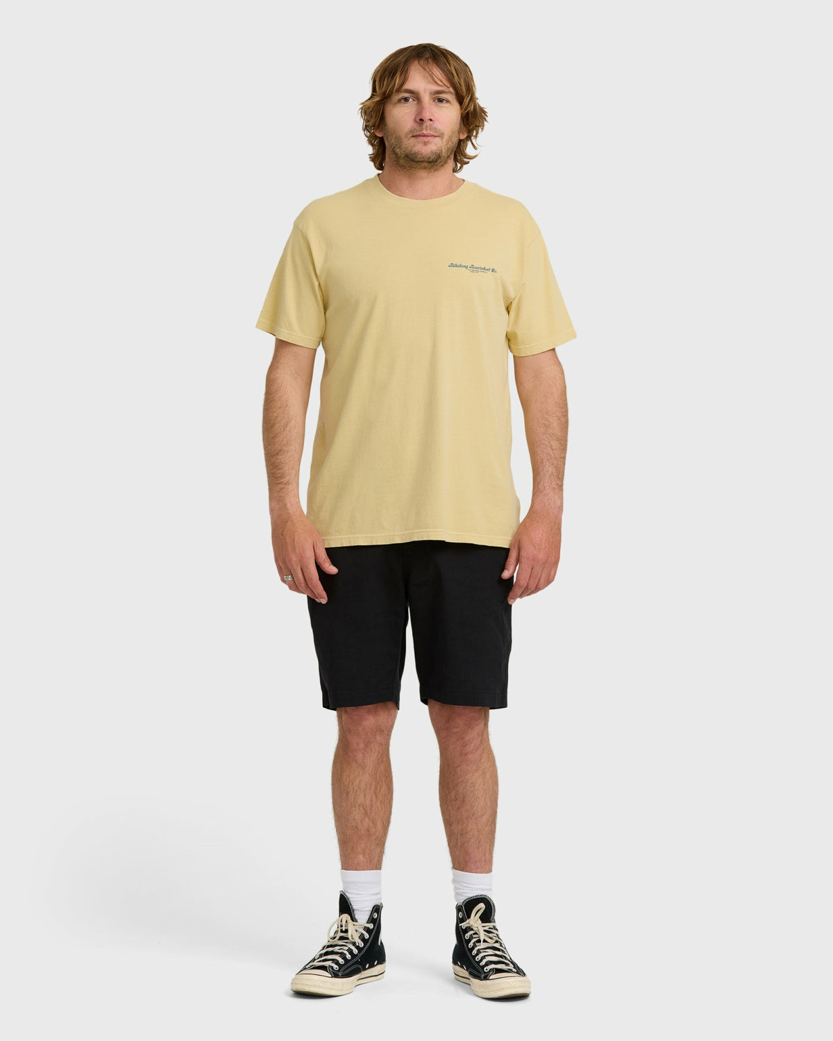 Billabong Men's Suspects Premium Ww Short Sleeve T-Shirt - Golden Yellow