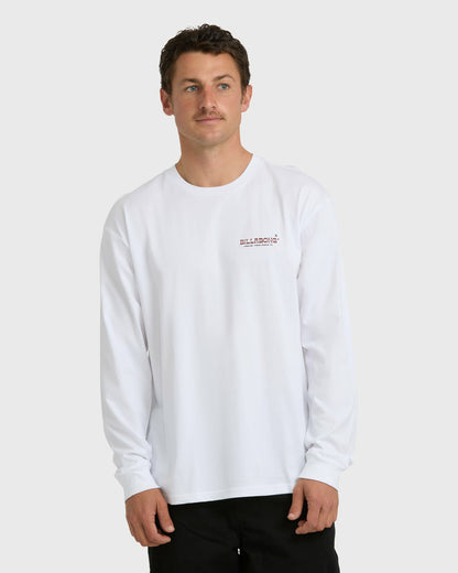 Billabong Men's Under The Sun Regular Long Sleeve T-Shirt - White