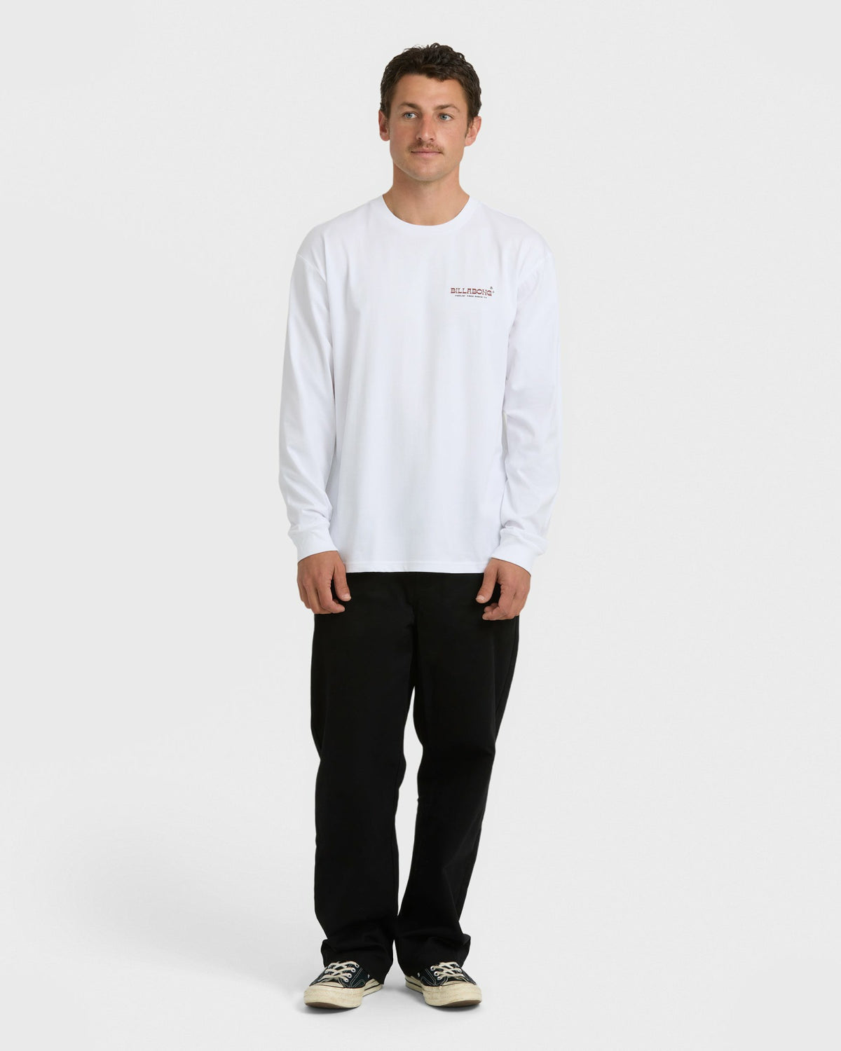 Billabong Men's Under The Sun Regular Long Sleeve T-Shirt - White