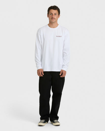 Billabong Men's Under The Sun Regular Long Sleeve T-Shirt - White