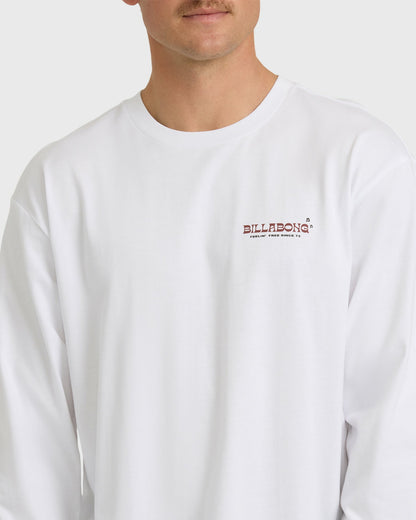 Billabong Men's Under The Sun Regular Long Sleeve T-Shirt - White