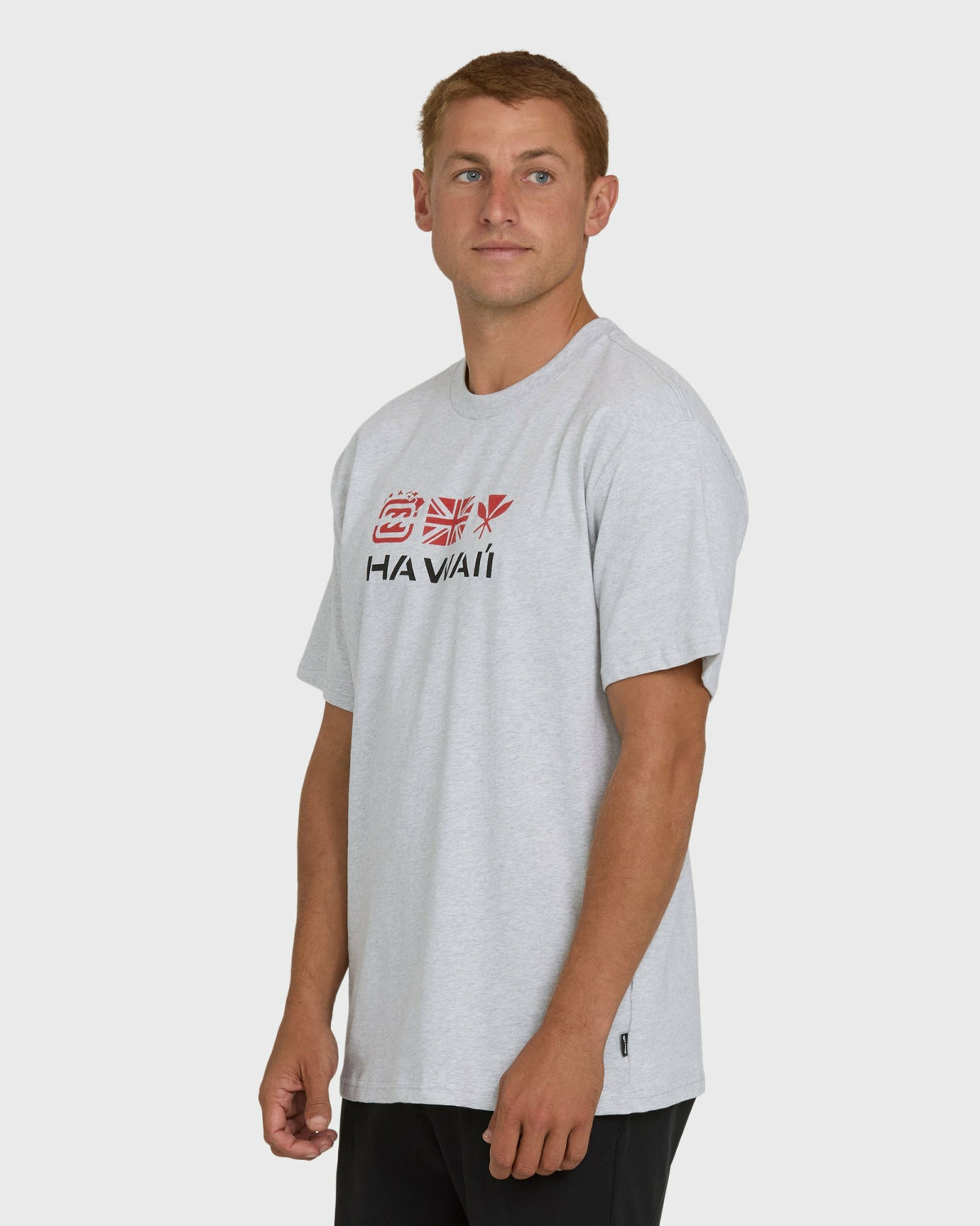 Billabong Men's Kahili Hawaii Regular Short Sleeve Tee - Heather Gray