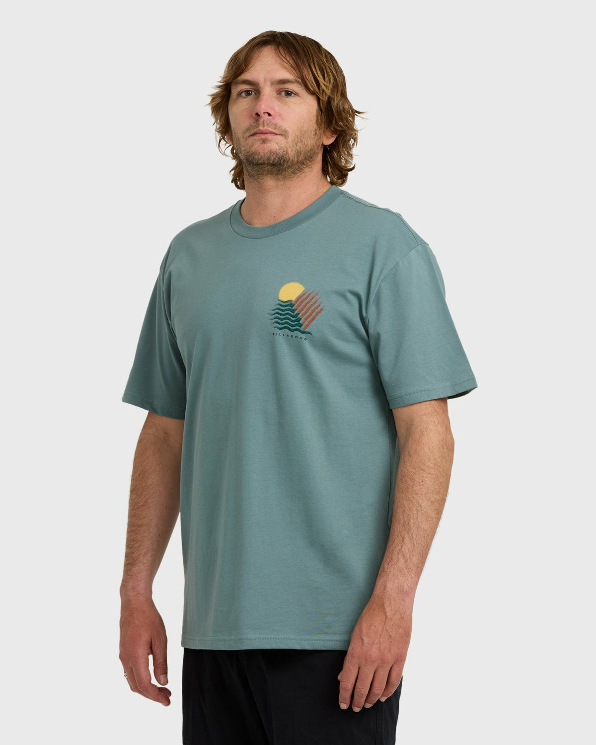Billabong Men's Canyons Regular Short Sleeve T-Shirt - Sea Blue