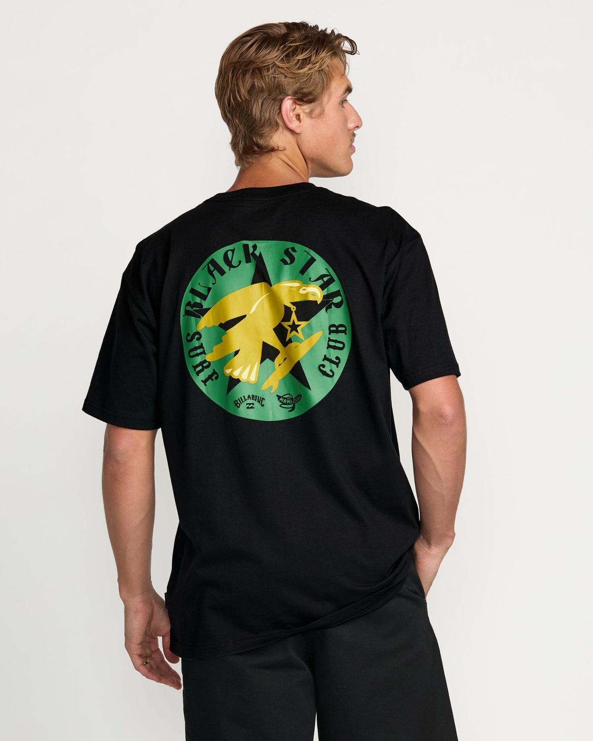 Billabong Men's Billabong x Mami Wata Black Star Regular Tee - Black