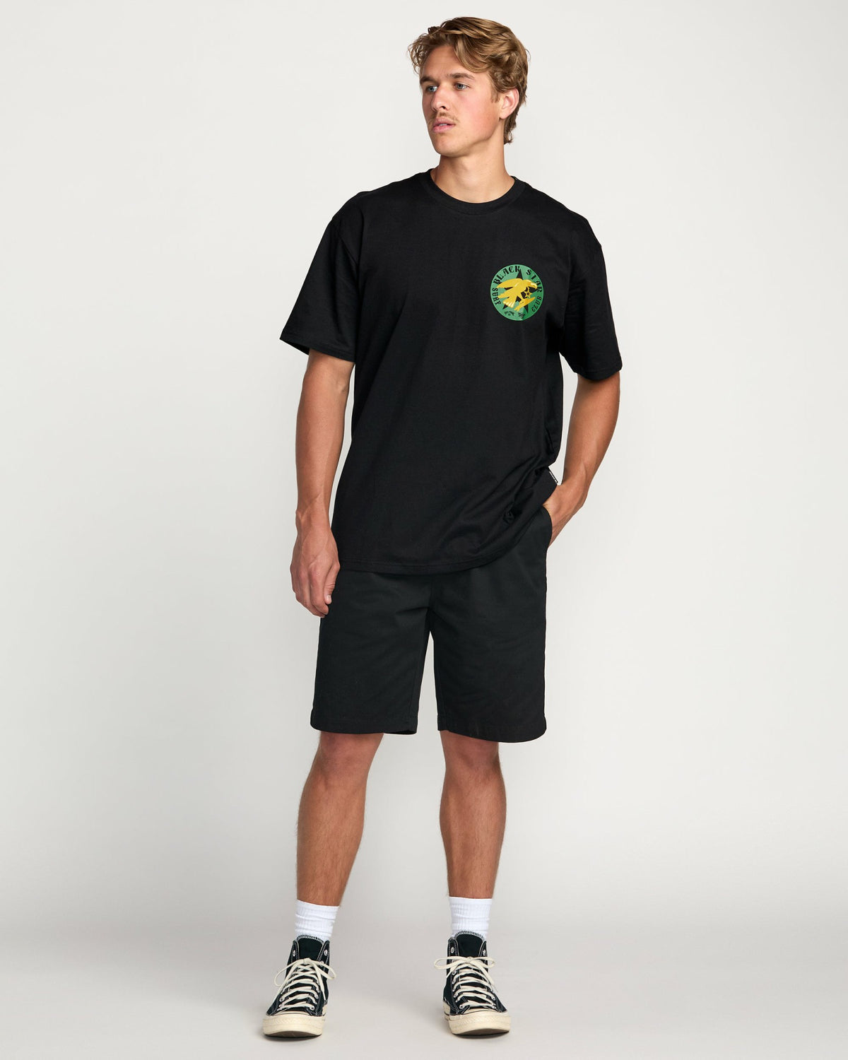 Billabong Men's Billabong x Mami Wata Black Star Regular Tee - Black