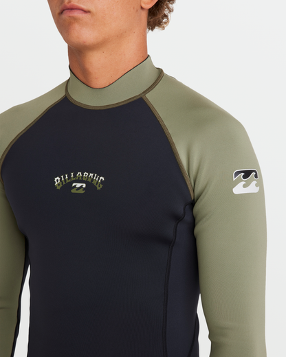 Billabong Men's 1mm Absolute Natural Long Sleeve Jacket - Military