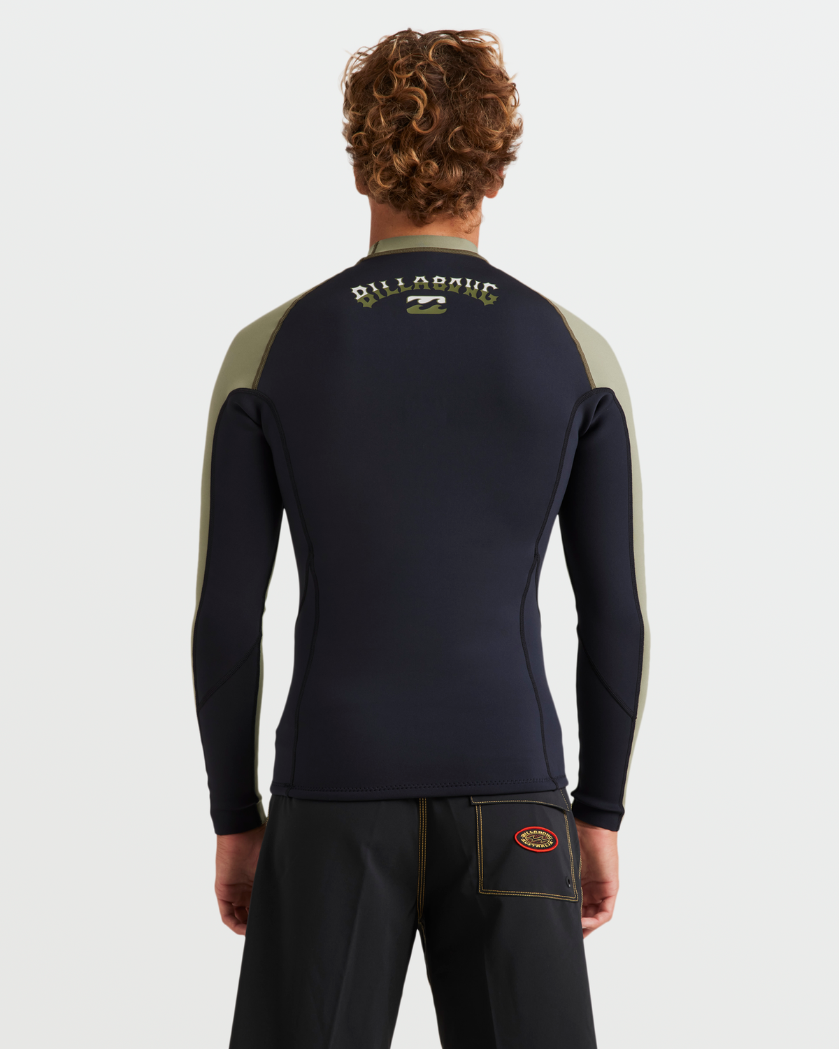 Billabong Men's 1mm Absolute Natural Long Sleeve Jacket - Military