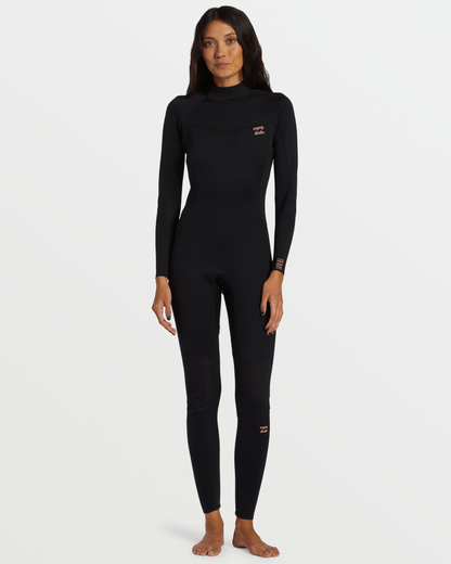 Billabong Women's 4\/3mm Foil GBS Back Zip Wetsuit - Black