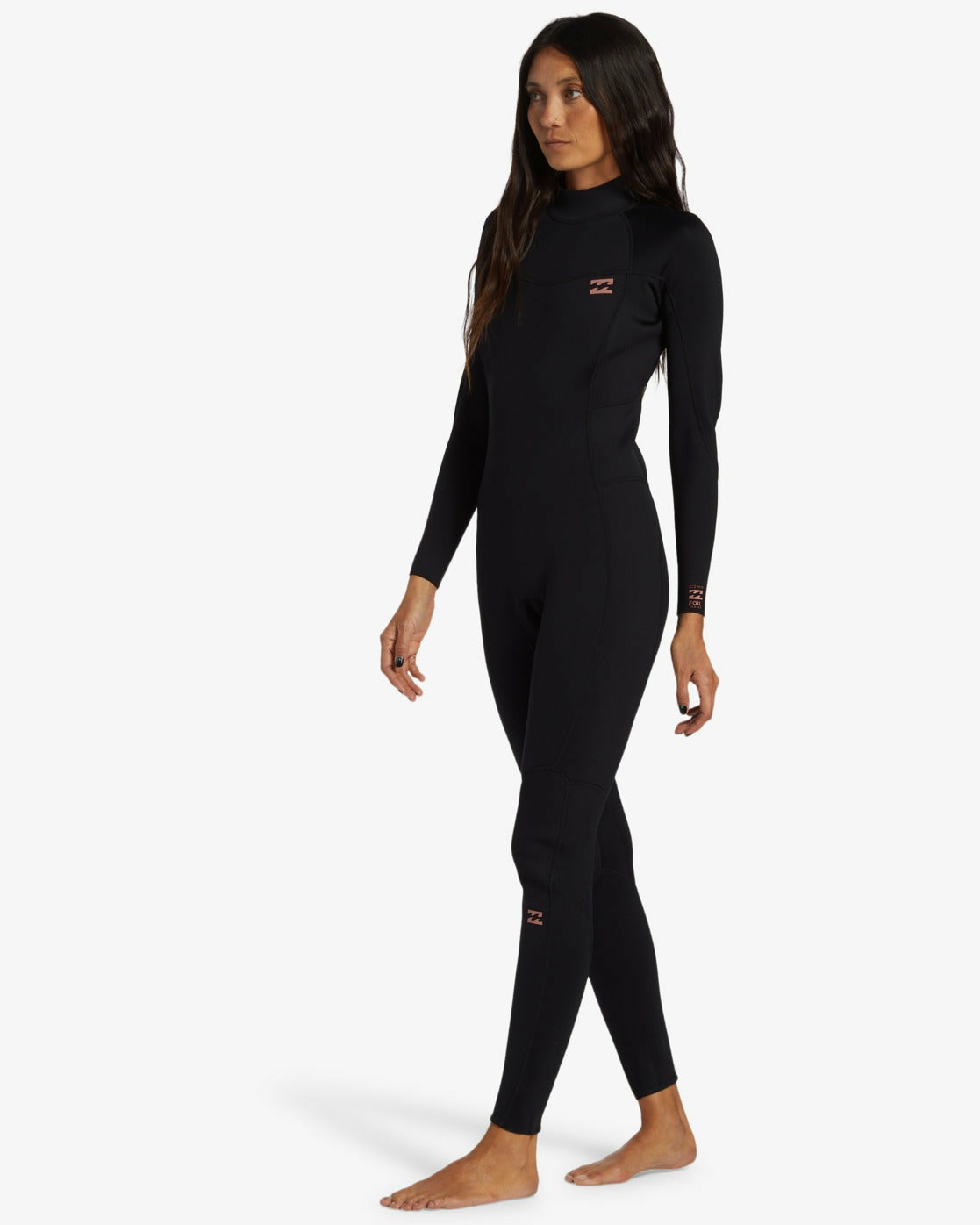 Billabong Women's 4\/3mm Foil GBS Back Zip Wetsuit - Black