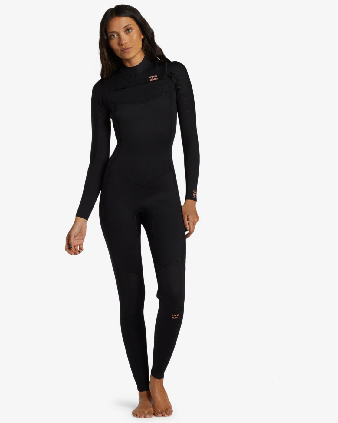 Billabong Women's 4\/3mm Foil GBS Chest Zip Wetsuit - Black