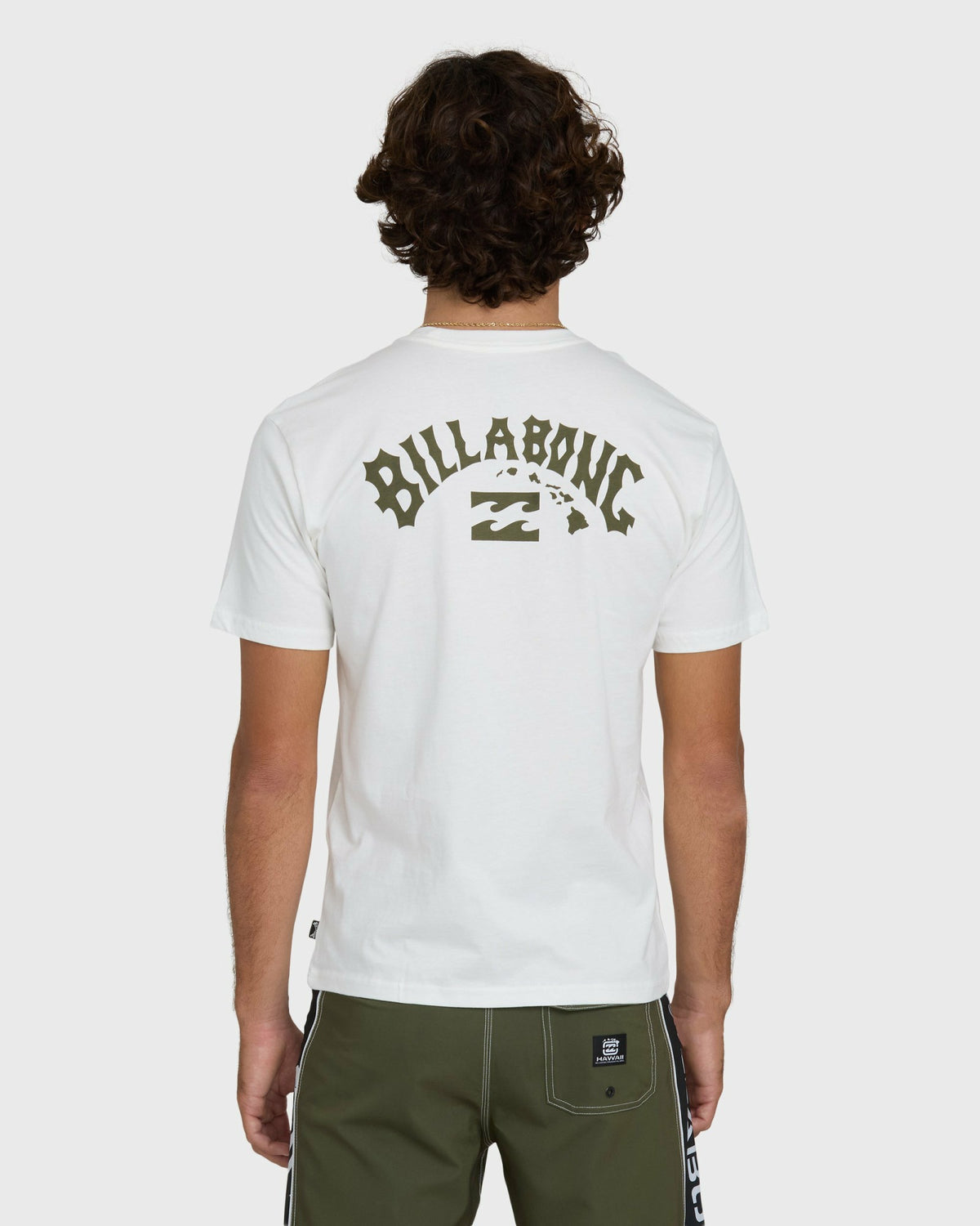 Billabong Men's Arch Hi Regular Short Sleeve T-Shirt - Off White