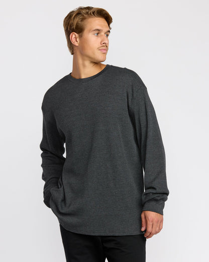Billabong Men's Essential Thermal Top - Black Heather