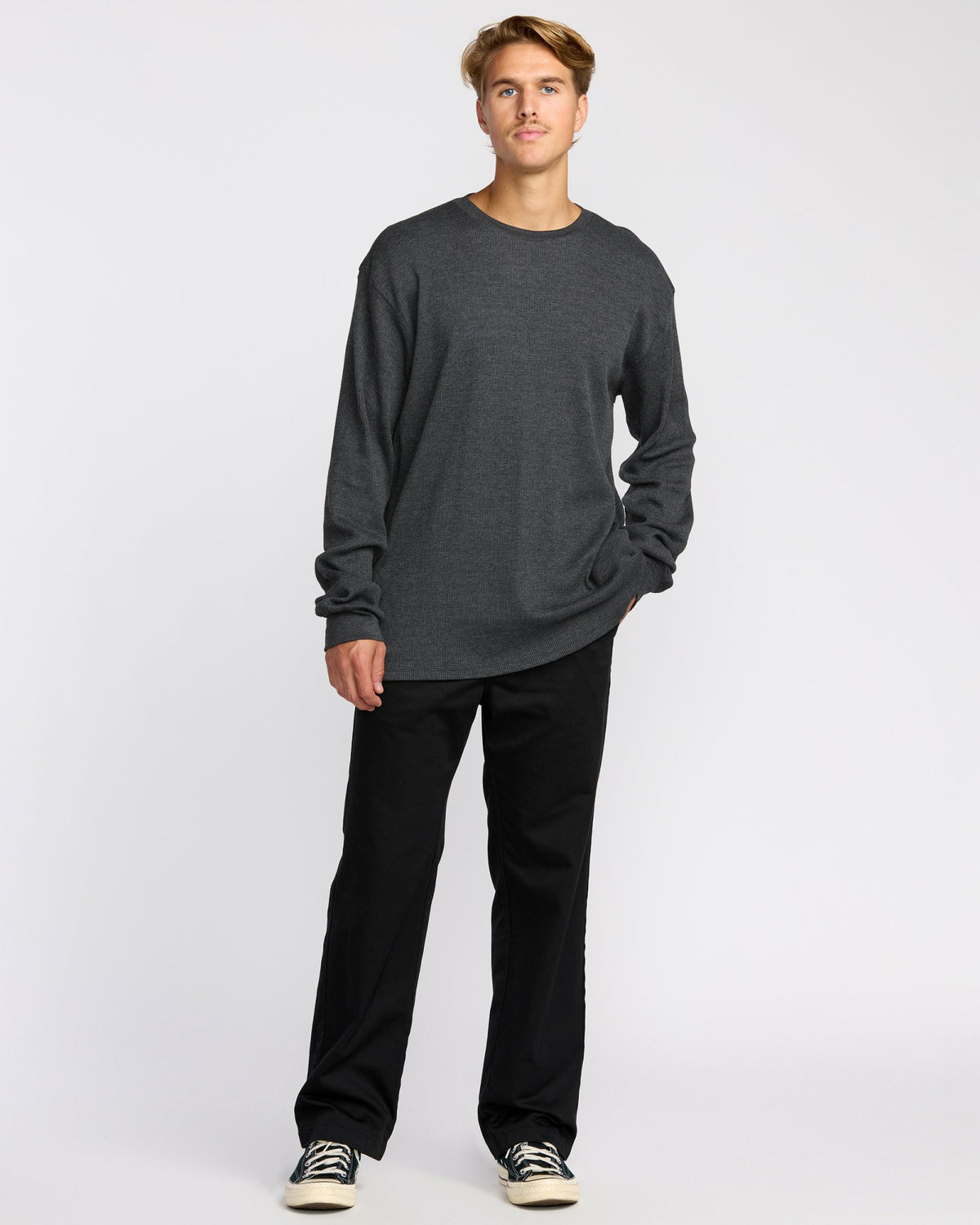 Billabong Men's Essential Thermal Top - Black Heather