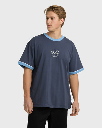 Billabong Men's Spec Ringer Short Sleeve T-Shirt - Vintage Navy