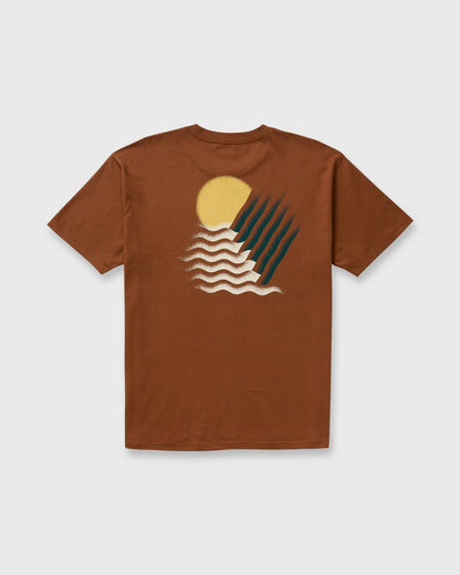 Billabong Men's Canyons Regular Short Sleeve T-Shirt - Rust