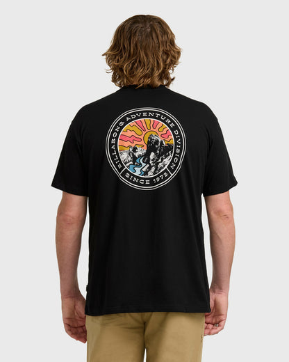 Billabong Men's A\/Div Rockies Short Sleeve T-Shirt - Black