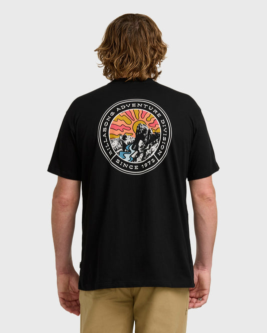 Billabong Men's A\/Div Rockies Short Sleeve T-Shirt - Black