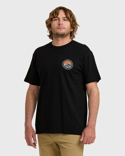 Billabong Men's A\/Div Rockies Short Sleeve T-Shirt - Black